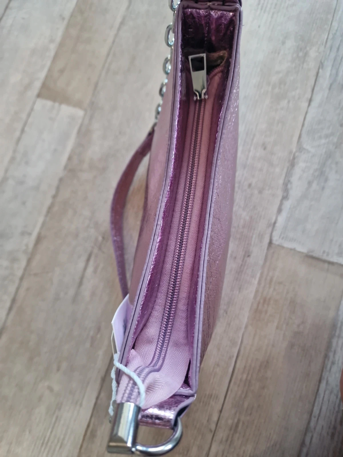 Sac bandoulière rose brillant – photo 14